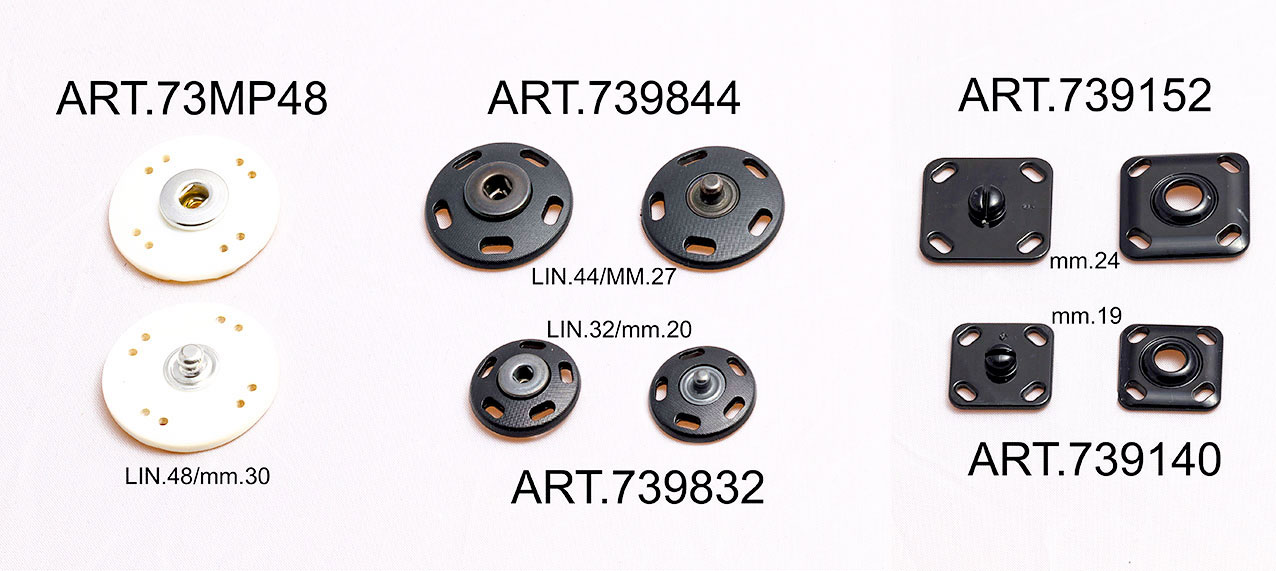AUTOMATIC BUTTONS IN VARIOUS MATERIALS main image